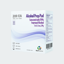 Load image into Gallery viewer, Maffmedical&#39;s powerful isopropyl alcohol prep pads. Formulated with 70% pure isopropyl alcohol, these individually wrapped pads are the perfect way to keep your hands and surfaces clean and sanitized. Great for site cleanings to ensure safe and clean medical practice
