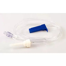 Load image into Gallery viewer, IV Administration Set Needleless 2 Ports 10 Drops/mL 83&quot; Medical Grade PVC IV Rotating Luer Lock Pyrogen Free Sterile Not Made With Natural Rubber Latex Disposable Clear Individually Packaged For Infusion Each, 50 EA/CA
