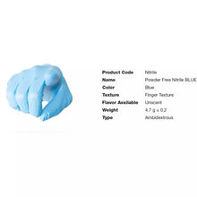 Load image into Gallery viewer, Powder-free non-sterile nitrile examination gloves  Rhino’s nitrile gloves provide the protective strength required for healthcare applications without sacrificing dexterity. Equally suitable for industrial and general use, their textured surface gives you control and comfort all in a glove manufactured for durability.
